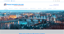 Desktop Screenshot of praguebusinesscollege.com