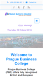 Mobile Screenshot of praguebusinesscollege.com