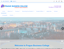 Tablet Screenshot of praguebusinesscollege.com